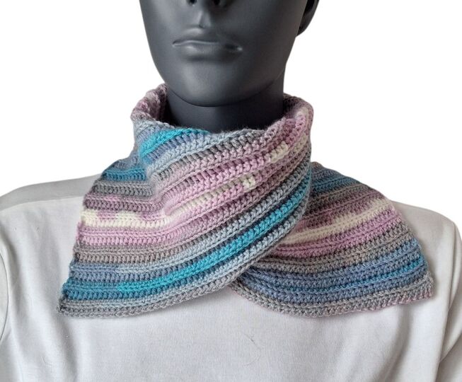 Häkelanleitung Schalkragen, Neckwarmer, Kragenschal, Halssocke  #348