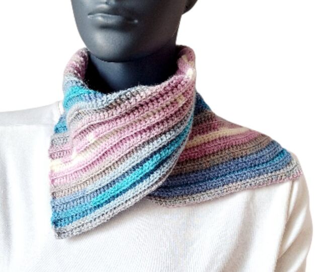 Häkelanleitung Schalkragen, Neckwarmer, Kragenschal, Halssocke  #348