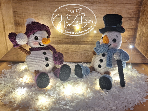 Iceander, der Schneemann - Häkelanleitung für einen vielseitigen Schneemann
