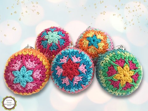 Christbaumkugeln "Sternblume" Weihnachten Weihnachtsdeko Christbaumschmuck