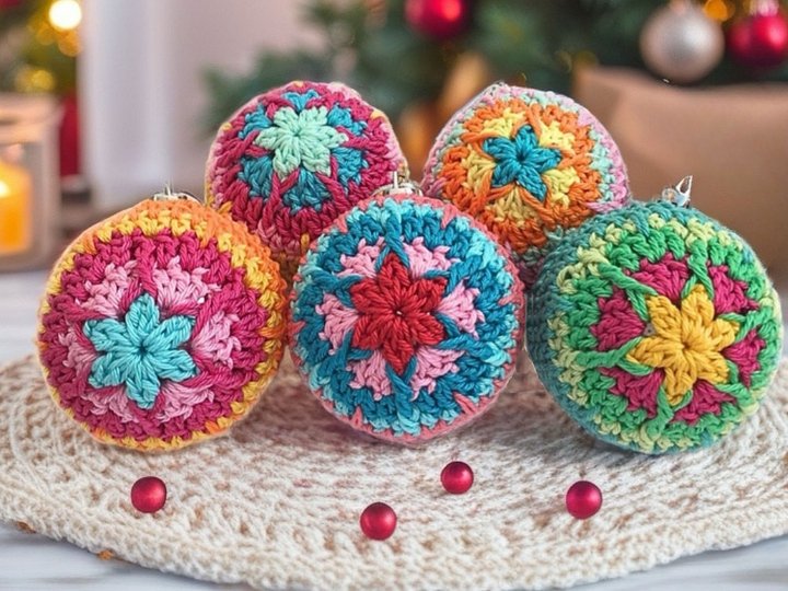 Christmas ball "Star Flower", Christmas ornaments, Christmas decorations