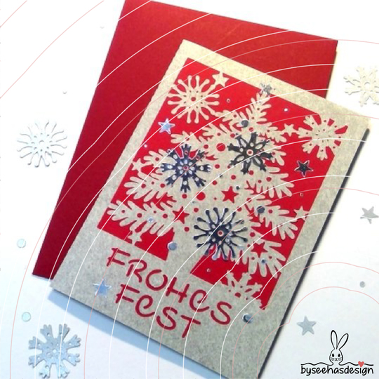 Weihnachtskarte Tannenbaum Plotterdatei SVG DXF