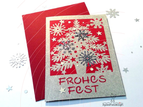 Weihnachtskarte Tannenbaum Plotterdatei SVG DXF