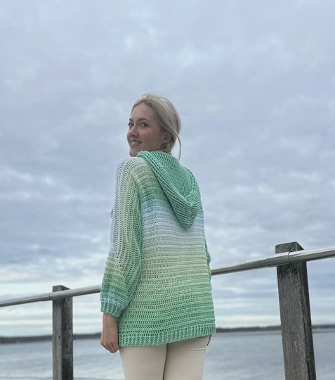 1-Bobbel-Hoodie SPORTY mit Kapuze