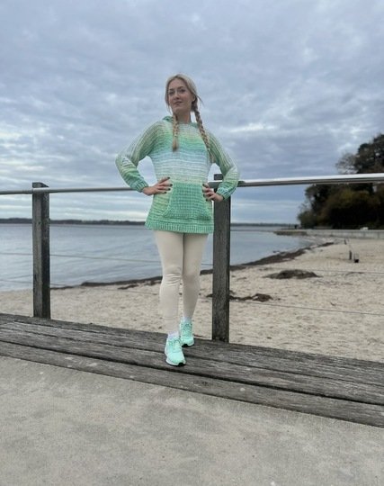 1-Bobbel-Hoodie SPORTY mit Kapuze