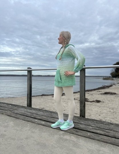 1-Bobbel-Hoodie SPORTY mit Kapuze