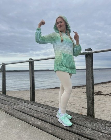 1-Bobbel-Hoodie SPORTY mit Kapuze