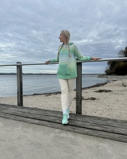 1-Bobbel-Hoodie SPORTY mit Kapuze