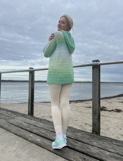 1-Bobbel-Hoodie SPORTY mit Kapuze