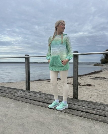 1-Bobbel-Hoodie SPORTY mit Kapuze