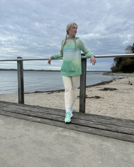 1-Bobbel-Hoodie SPORTY mit Kapuze