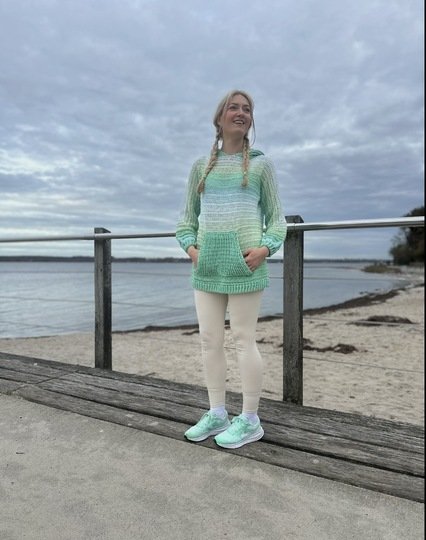 1-Bobbel-Hoodie SPORTY mit Kapuze