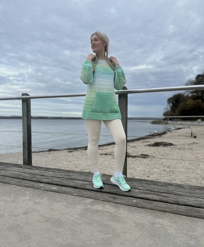 1-Bobbel-Hoodie SPORTY mit Kapuze - Bild 8
