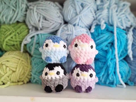 Mini Pinguin Häkelanleitung - PDF