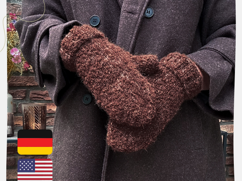 Teddy Fäustlinge - Strickanleitung | zwei Größen | Deutsch & Englisch