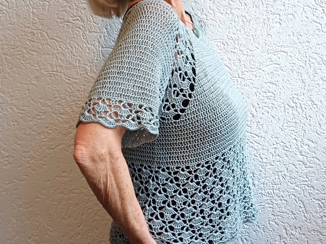 Tunika "Muschelsammlerin" häkeln + Häkelschrift lernen - Bild 7