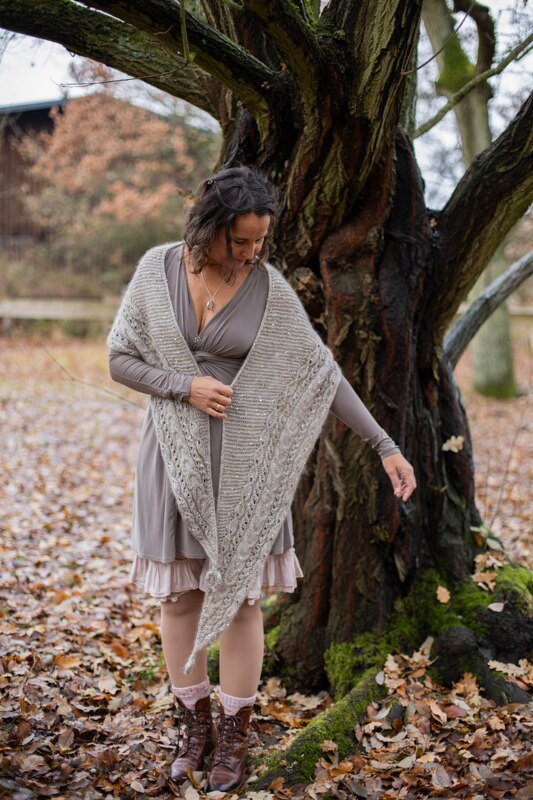 Anleitung Herzblatt Schal - Bild 5