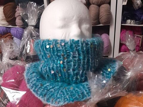 Strick - Anleitung zum "Shiny Cloud Loop" ultraleicht und superkuschelig