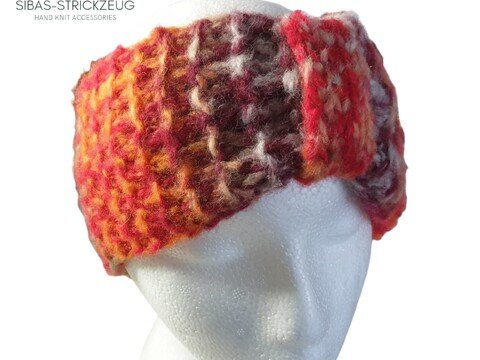 Strickanleitung Stirnband „ColorFlow“ – Twist/Knoten vorne einfaches Muster