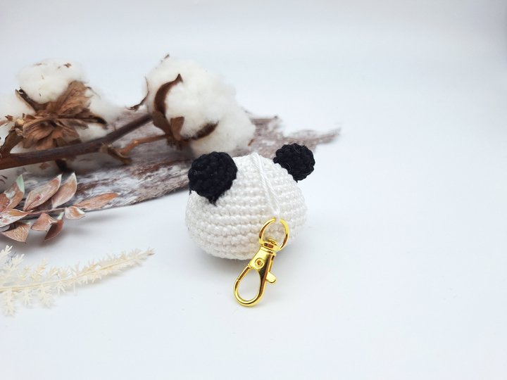 Panda-Schlüsselanhänger - Häkelanleitung, deutsch