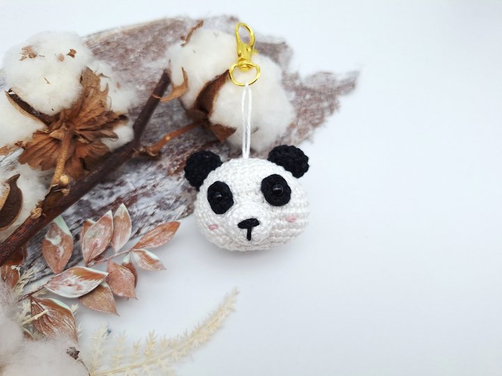 Panda-Schlüsselanhänger - Häkelanleitung, deutsch