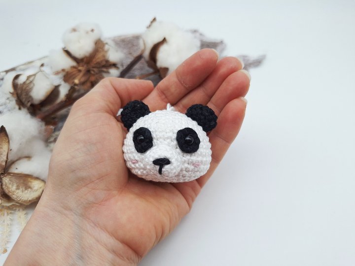 Panda-Schlüsselanhänger - Häkelanleitung, deutsch