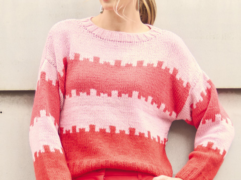 Pulli mit Jacquardmuster