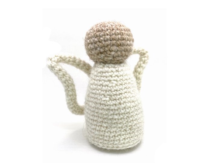 Crochet pattern - decorative Christmas angel with adjustable wings