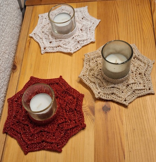 Häkelanleitung LUMO – Teelichthalter in Sternenform