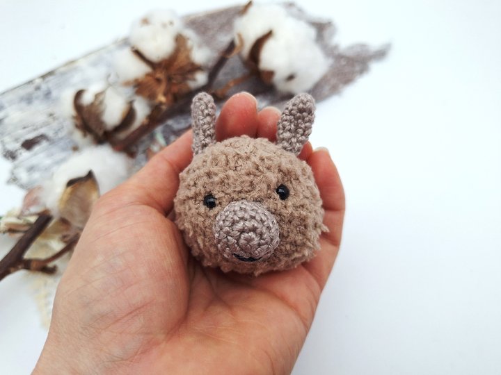 Alpaka-Schlüsselanhänger - Häkelanleitung, deutsch