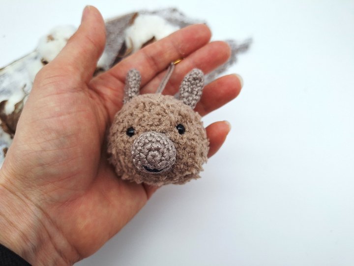 Alpaka-Schlüsselanhänger - Häkelanleitung, deutsch