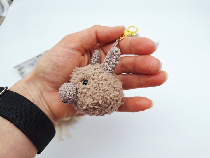 Alpaka-Schlüsselanhänger - Häkelanleitung, deutsch