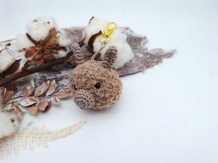 Alpaka-Schlüsselanhänger - Häkelanleitung, deutsch