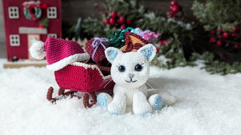 Crochet Christmas Sleigh - Amigurumi Crochet Pattern (in ENG, DE)