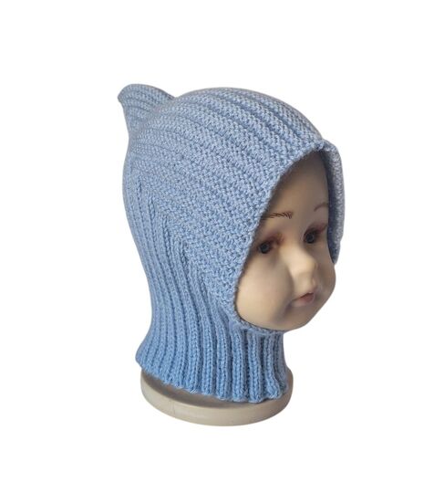 Strickanleitung Schlupfmütze,Schalmütze, Pixie-Mütze ca. 6 - 12 Monate #349