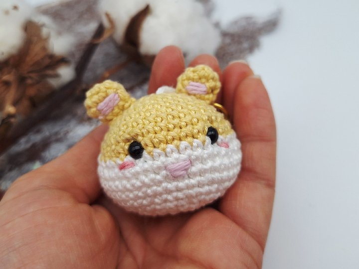 Hamster-Schlüsselanhänger - Häkelanleitung, deutsch