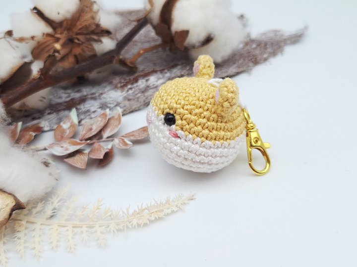 Hamster-Schlüsselanhänger - Häkelanleitung, deutsch