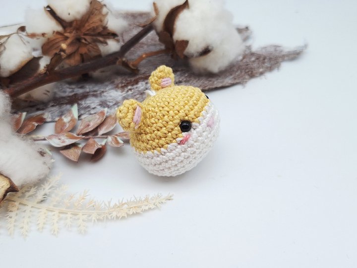 Hamster-Schlüsselanhänger - Häkelanleitung, deutsch