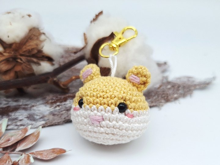 Hamster-Schlüsselanhänger - Häkelanleitung, deutsch