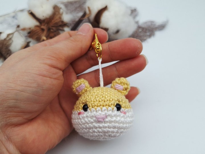 Hamster-Schlüsselanhänger - Häkelanleitung, deutsch