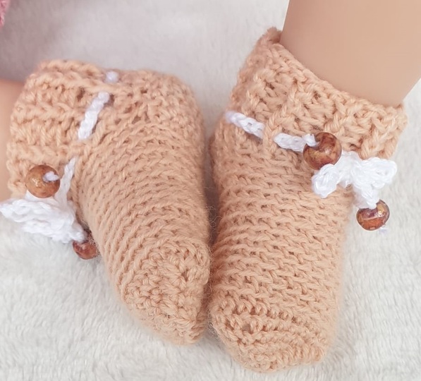 Häkelanleitung für Linus-Häkelsocke cuff down mit Bumerang-Ferse