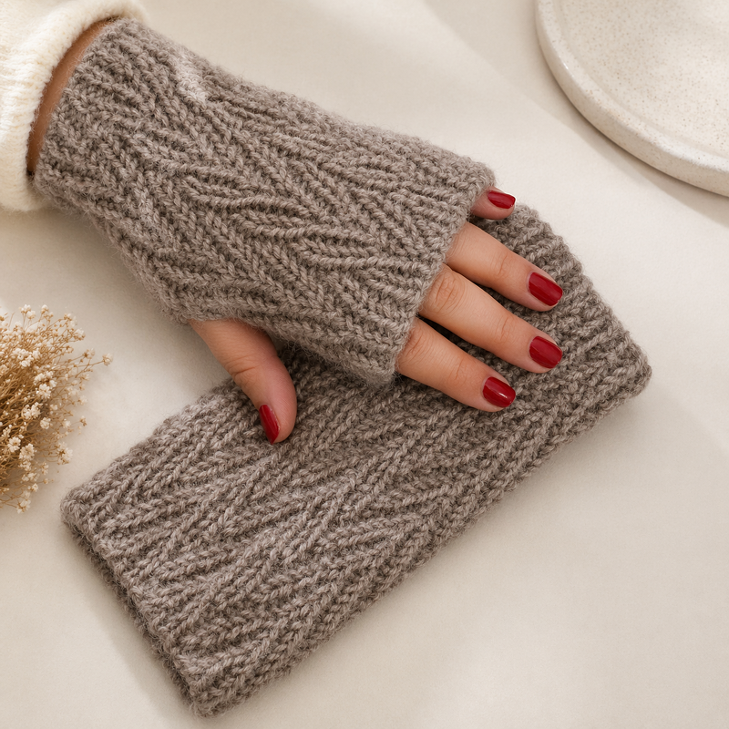 Crochet pattern fingerless gloves "Anni"