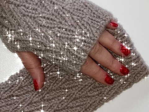 Crochet pattern fingerless gloves "Anni"