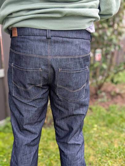 Schnittmuster Straight Leg Jeans "Der blaue Pfad" Herren Gr. 22 - 32