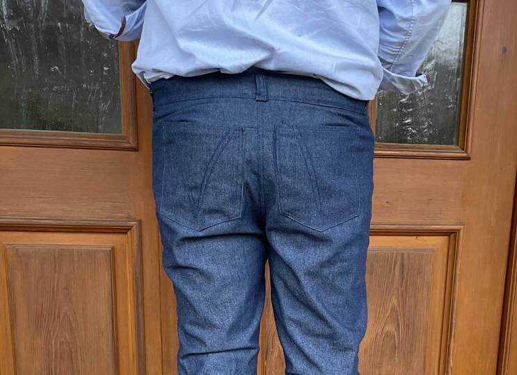 Schnittmuster Straight Leg Jeans "Der blaue Pfad" Herren Gr. 22 - 32