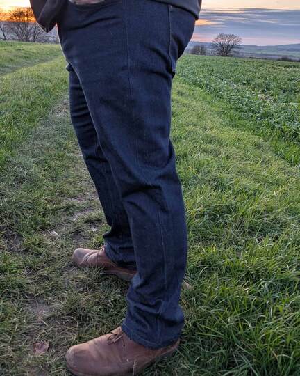 Schnittmuster Straight Leg Jeans "Der blaue Pfad" Herren Gr. 44 - 64