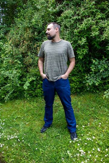 Schnittmuster Straight Leg Jeans "Der blaue Pfad" Herren Gr. 44 - 64