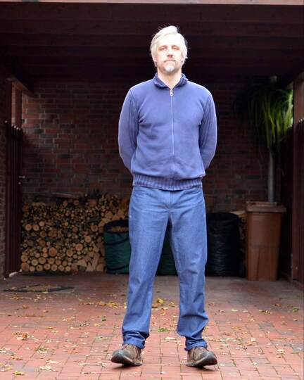 Schnittmuster Straight Leg Jeans "Der blaue Pfad" Herren Gr. 44 - 64