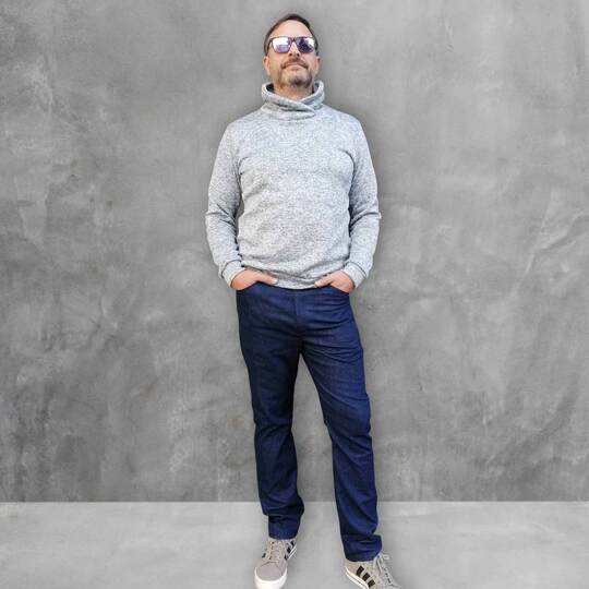 Schnittmuster Straight Leg Jeans "Der blaue Pfad" Herren Gr. 88 - 126