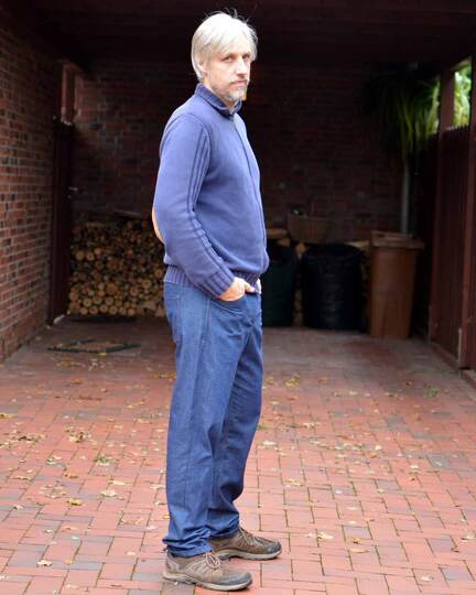 Schnittmuster Straight Leg Jeans "Der blaue Pfad" Herren Gr. 88 - 126